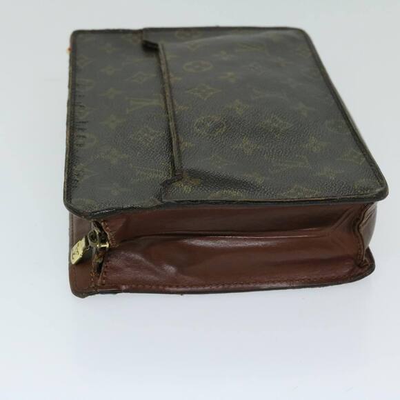 LOUIS VUITTON Monogram Pochette Homme Clutch Bag M51795 LV Auth 67518